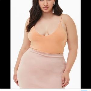 Plus size cami bodysuit